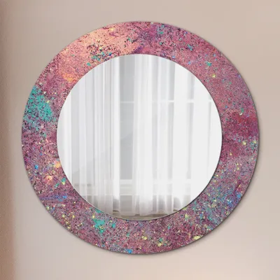Produktbild von Ø60cm Modern Spiegel - Wandspiegel Wandmontage- Schlafzimmer - Festival der Farben