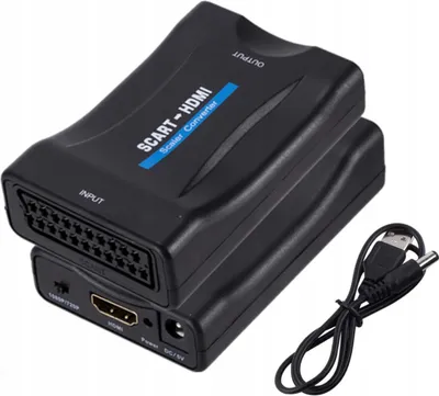 Zdjęcie produktu dla Adapter Konwerter Scart Do Na Hdmi Av Euro Full Hd