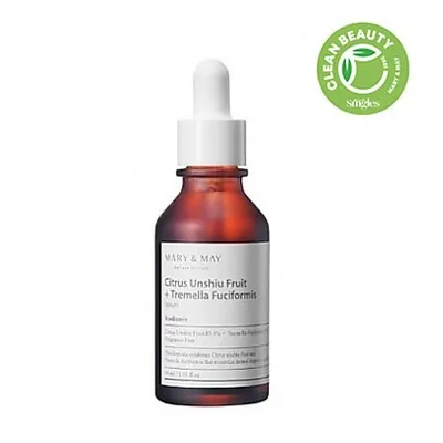 Zdjęcie produktu dla Mary&May Citrus Unshiu + Tremella Fuciformis Serum, 30ml - Nawilajco-rozjaniajce serum do twarzy