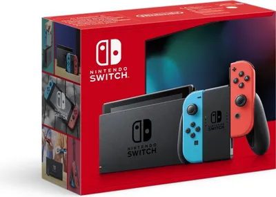 Obrázek produktu pro Konzole Nintendo Switch s vylepšeným výkonem baterie, barva neonově červená/neonově modrá