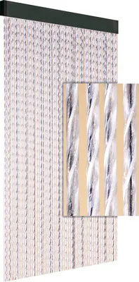 Obrázek produktu pro Závěs do dveří TINCA černá/bílá 90x210 cm