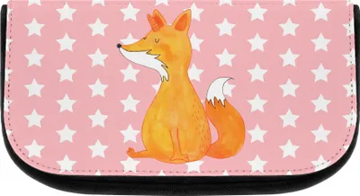 Produktbild von Mr. & Mrs. Panda kulturtäschchen Einhorn Wunsch - Rot Pastell - Geschenk, Einhörner, Unicorn, Organizer, Fuchs, Fuchshörnchen, Waschtasche, Make-up, Schminktäschchen