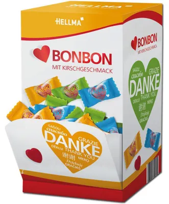 Produktbild von Hellma Herz-Bonbons 200er