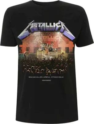 Zdjęcie produktu dla Metallica Stockholm '86. Black M Koszulka