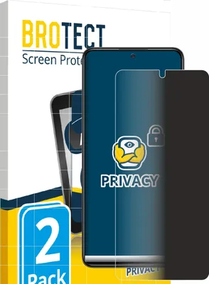 Produktbild von 2x BROTECT Sichtschutzfolie für Xiaomi Redmi Note 11 Pro Anti-Spy Privacy Sichtschutz Blickschutz Folie Blaulicht-Schutz