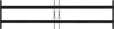 Produktbild von vidaXL Fenstergitter 115 x 30 cm Pulverbeschichteter Stahl Schwarz
