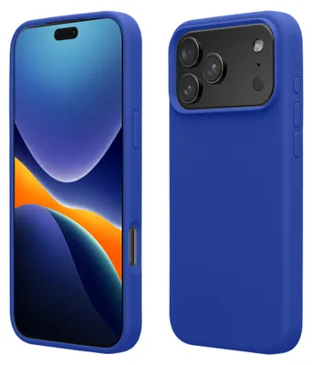 Produktbild von kwmobile Handyhülle für iPhone 17 Pro Hülle, für iPhone 17 Pro Case - Hülle Silikon - kabelloses Laden - Baltik Blau