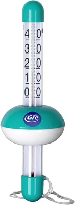Imagen del producto de Termómetros flotantes para piscinas, con doble indicador, de 20 x 5 x 50 cm, para jardín y piscina
