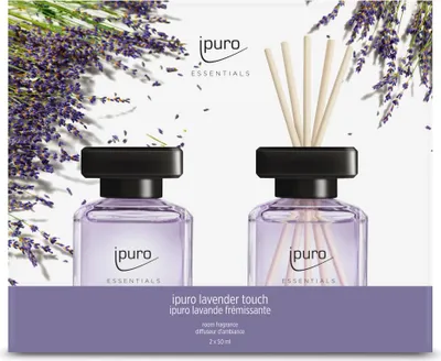 Produktbild von ipuro Essentials Raumduft lavender touch 2 x 50 ml