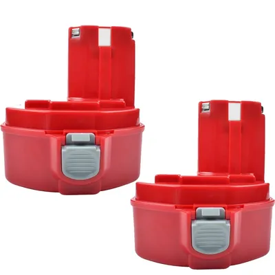 Image de Batterie Makita 14,4V pour outils électriques, capacité 3500mAh / 4000mAh, compatible avec plusieurs modèles, 2 pièces 4,0 Ah