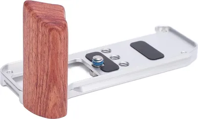 Immagine prodotto di Maniglia a L per fotocamera piastra di sgancio rapido legno lega di alluminio 1/4 di pollice foro filettato maniglia per X M5