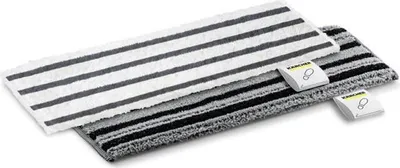 Obrázek produktu pro Mikrovláknové abrazivní podlahové utěrky pro parní čističe Kärcher EasyFix, sada 2 ks, 1 abrazivní, 1 velmi abrazivní