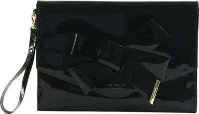Produktbild von Ted Baker Clutch Abendtasche Nikkey Knot Bow Envelope Pouch Black schwarz