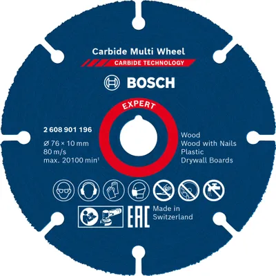 Immagine prodotto di Bosch 2608901196 Bosch Multiwheel in carburo 76x10 EXPERT