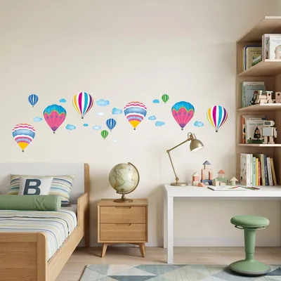 Produktbild von Wandaufkleber mit Heißluftballon