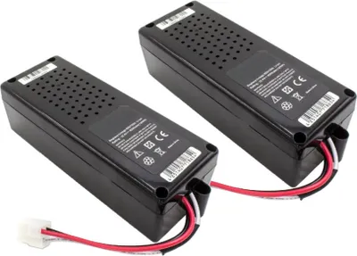 Produktbild von 2x Hochleistungs Li-Ion Akku für Bosch Indego Rasenmäher-Roboter (Indego 800 850 1000 1300 1999 3600 10C 13C) zum Austausch / 32,4V / 4000mAh