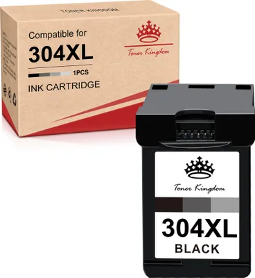 Produktbild von Kompatible Druckerpatronen als Ersatz für HP 304 304XL für HP Envy 5030 5010 5000 5020 5032 für Deskjet 2630 3750 3730 2622 2633 3720 3760 3762 (1 Schwarz)