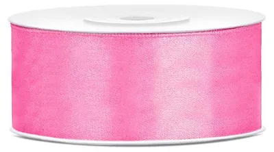 Produktbild von 25m Satin Geschenkband pink 25mm breit