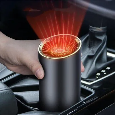 Produktbild von Elektrische Heizkörper - Heizung - Auto Heizung mit Heizklammer – Schwarz – 2-in-1 Heizung/Kühlung – Schnelle Luftströmung – Verstellbare Winkel – Entfettung und Entfettung – Universell – Kann aufhängen oder platzieren – Auto, SUV, LKW, Camper