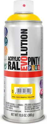 Productafbeelding van Spuitverf Pintyplus Evolution, RAL 1023, verkeersgeel, 300 ml
