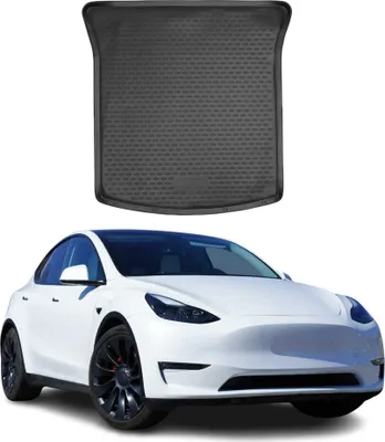 Immagine prodotto di OMAC Tappetino per bagagliaio Tesla Model Y 2020-2024 in gomma nera