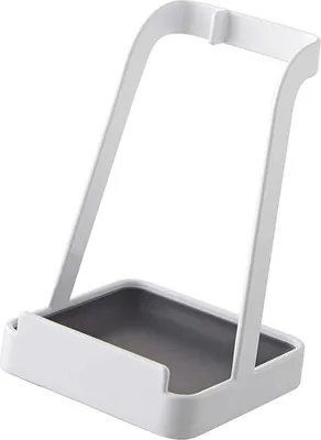 Image de Support de rangement pour couvercles de cuisine, type basculant, anti-dérapant, pour couvercles de casseroles et louches, blanc