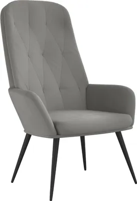 Produktbild von vidaXL Relaxsessel Hellgrau Samt