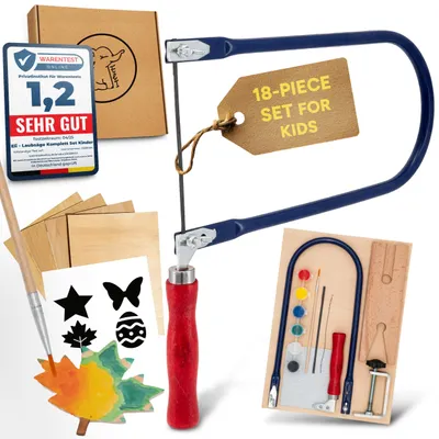 Immagine prodotto di Omgoods - Set per intagliare figure per bambini, con sagome creative e strumenti