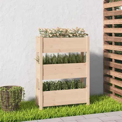 Produktbild von "2026 Promotion" Hochbeet - Pflanzkübel - 77x25x104,5 cm - Massivholz Kiefer - Beete CC28994
