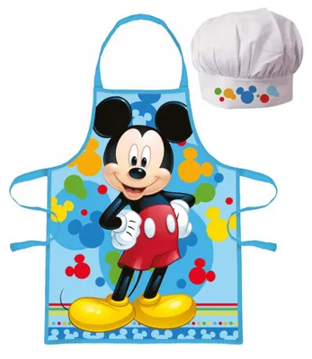 Produktbild von Kids Euroswan Kinderschürze mit Kochmütze Disney Mickey Mouse