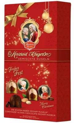 Produktbild von Reber Mozart Kugeln Mischung Weihnachten 10er