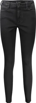 Image de Jean skinny pour femmes, coupe haute, couleur noire : pantalon en denim durable avec logo, taille : 30L29, couleur : noir