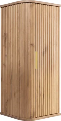 Produktbild von Badezimmerschrank, Craft-Eiche, goldener Griff, 79 x 35,5 x 31,5 cm