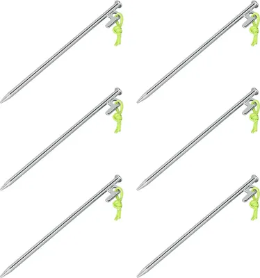 Produktbild von 6x Felsbodenhering 30cm P-Haken Ø9mm