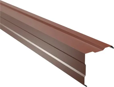 Produktbild von PRECIT Aussenecke 90° gesickt für Wand rotbraun RAL 8012 1000 mm x 170 mm x 170 mm x 0,5 mm