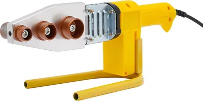 Produktbild von Muffenschweißgerät - PPR/PB/PE Rohrschweißgerät - 800 W - 6 Schweißaufsätze - Konstanttemperatur - Gelb
