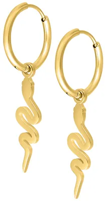 Produktbild von Wildcat Ohrringe - Little Snake Hoops - Gold - Chirurgenstahl 316L - wasserfest, langlebig, hautverträglich, Gold