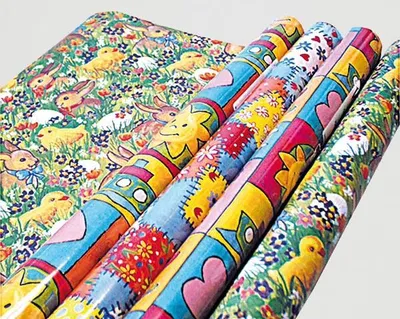 Produktbild von ZÖWIE Geschenkpapier mit Osterdruck 2m x 70cm