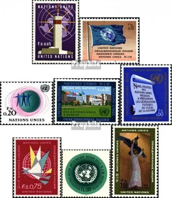 Produktbild von Briefmarken UNO - Genf 1969 Mi 1-8 (kompl.Ausg.) Jahrgang 1969 komplett postfrisch Freimarken