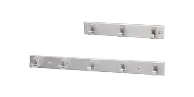 Produktbild von hermeta Handtuchhakenleiste 35 mm 210 mm Aluminium silberfarbig eloxiert 33,5 mm - 0653-01E