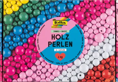 Zdjęcie produktu dla folia 22992 folia wood bead mix BASIC jumbo box, 1 kg