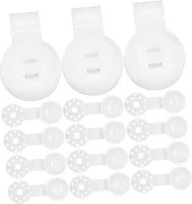 Produktbild von 80 Stück Runde Sonnennetzclip Sonnenschutz Clips Schatten Gewächshaus Plastikklammern Beschattungsklammern strapazierfähig Zubehör für Sonnenschirme Weiß