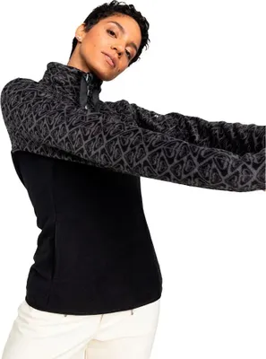 Produktbild von Roxy Sayna Fleece Mit Halbem Reißverschluss Schwarz M Damen Schwarz M
