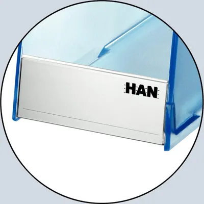 Produktbild von Beschriftungsschild 10ST transparent HAN 1690 TWIN 70x26mm