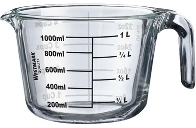 Obrázok produktu pre WESTMARK odmerka s rukoväťou, obsah: 1 liter, borosilikátové sklo