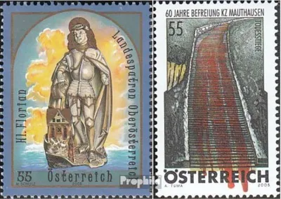 Produktbild von Briefmarken Österreich 2005 Mi 2527,2528 (kompl.Ausg.) gestempelt Schutzpatron
