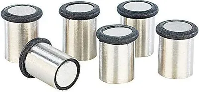 Immagine prodotto di infactory: Eleganti magneti in acciaio inossidabile a forma di "spille", confezione risparmio da 6 pezzi