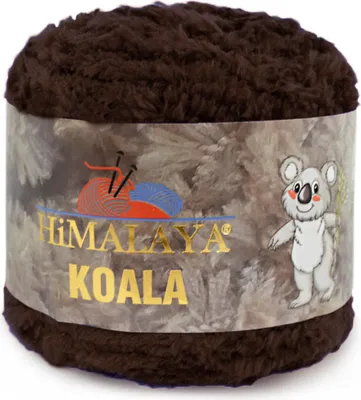 Produktbild von Himalaya Koala Wolle 100% Mikropolyester, Flauschig, , 100m/100g, Dunkelbraun