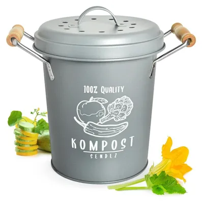 Immagine prodotto di Compostiera con filtro a carbone attivo - 4 litri