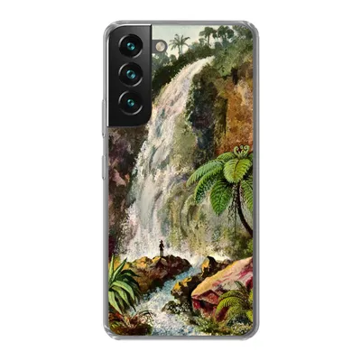 Produktbild von MuchoWow® Handyhülle Schutzhülle Hülle für Samsung Galaxy S22 Plus Wasserfall - Kunst - Alte Meister Silikon Softcase Handy Hülle - Schutzabdeckung